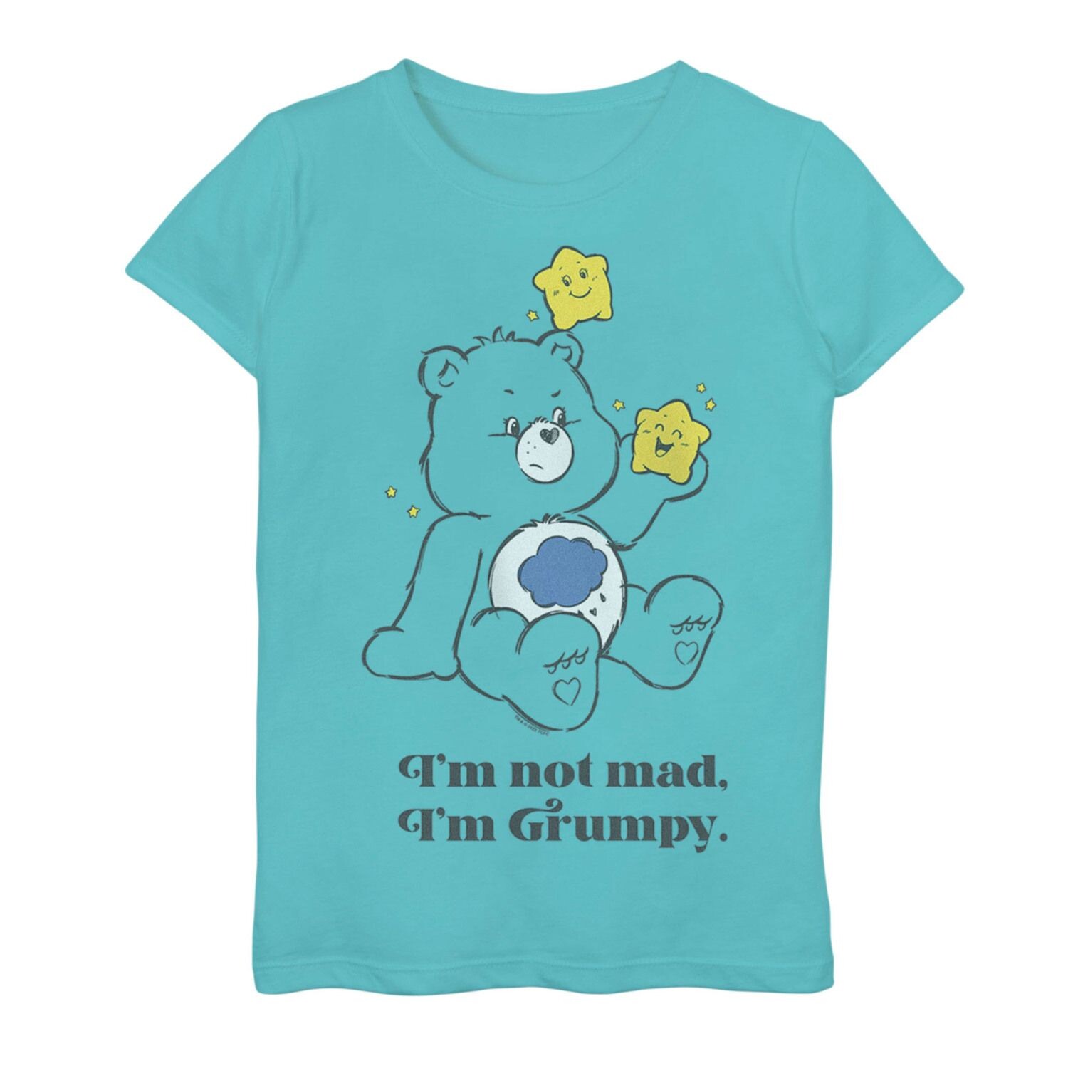 

Футболка с рисунком Care Bears Grumpy Bear для девочек 7–16 лет Just Grumpy Licensed Character