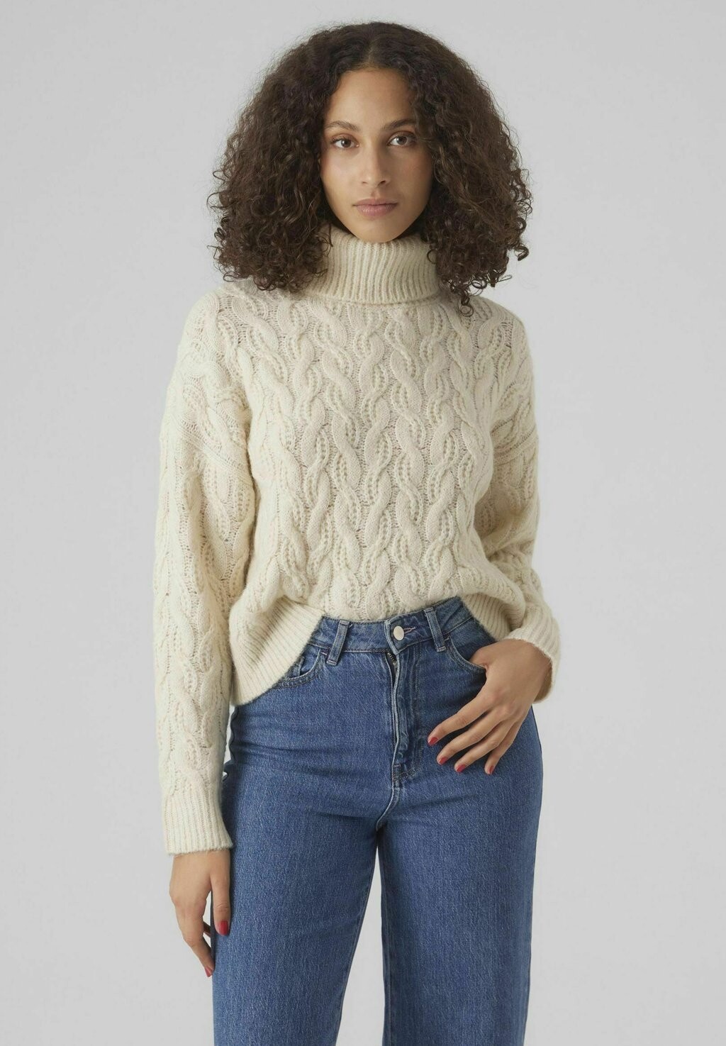 

Трикотаж трикотажный Vero Moda VMTILLY LS ROLLNECK GA, цвет birch