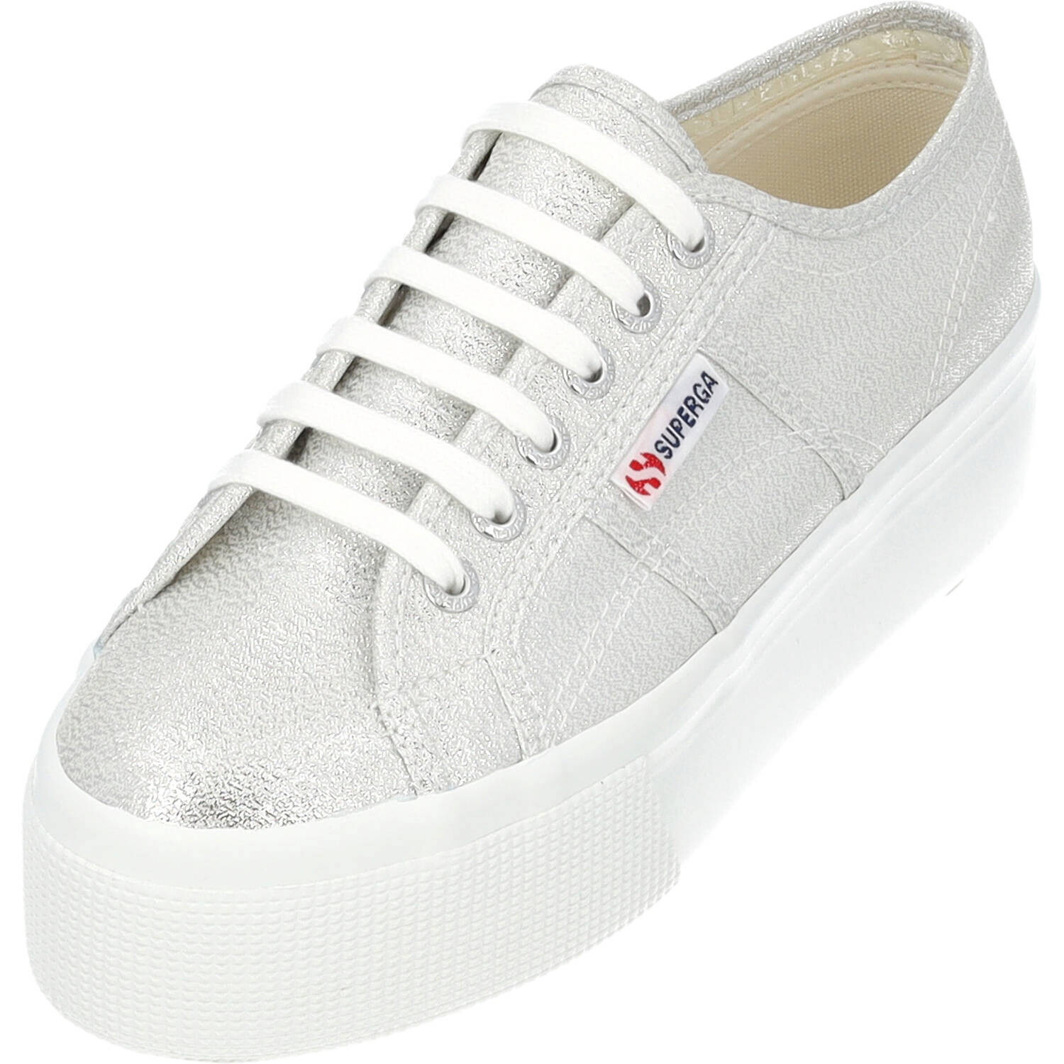 Туфли Superga, цвет grey silver