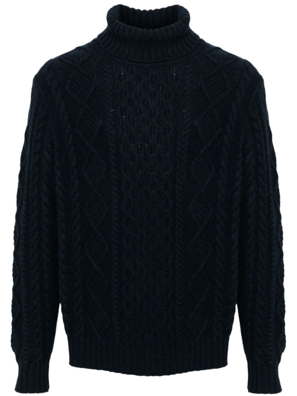 

Kiton свитер фактурной вязки, синий