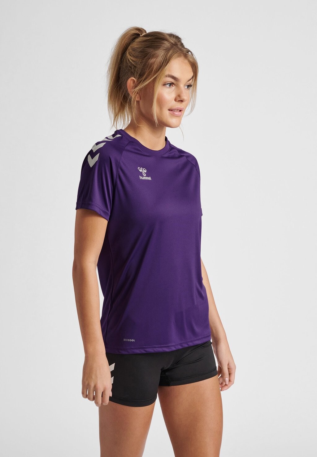 

Футболка с принтом Hummel, фиолетовый