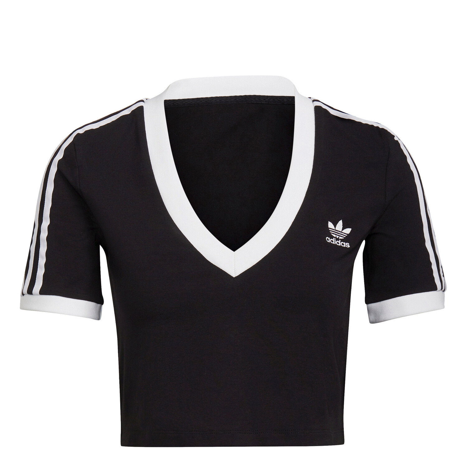 

Укороченная футболка Adicolor Classics Adidas, черный