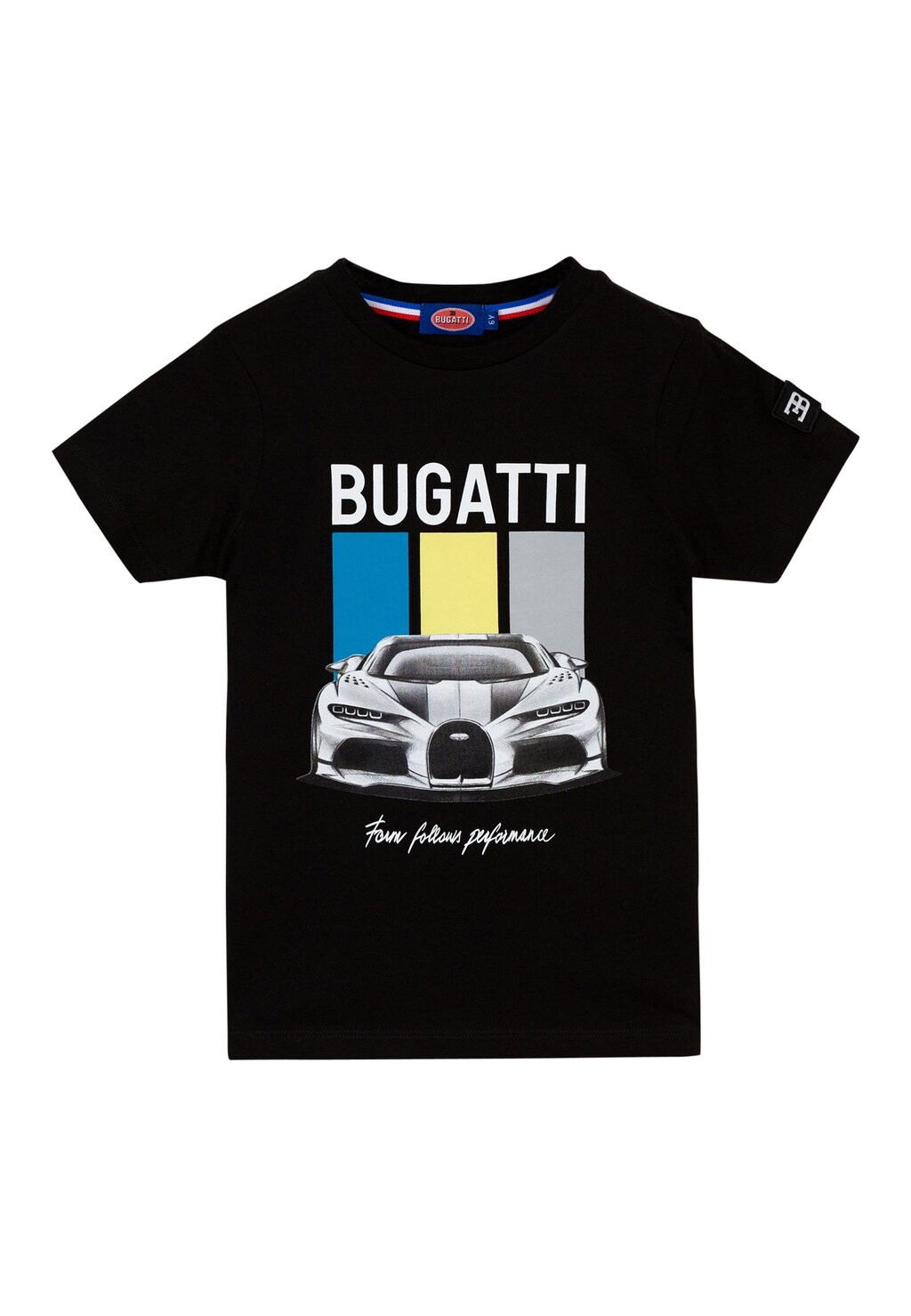 

Футболка с принтом bugatti, цвет jet black