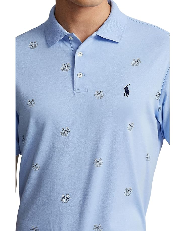 Поло Polo Ralph Lauren Classic Fit Soft Cotton Polo Shirt, цвет Anchor Dog Austin Blue фотографии