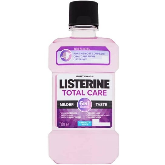 

Жидкость для полоскания рта без содержания спирта 6 в 1, 250 мл Listerine, Total Care