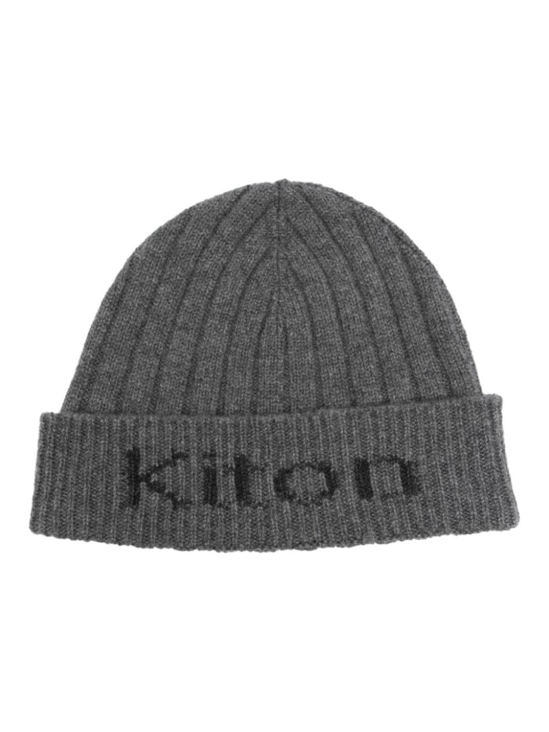 

Kiton кашемировая шапка бини с логотипом, серый