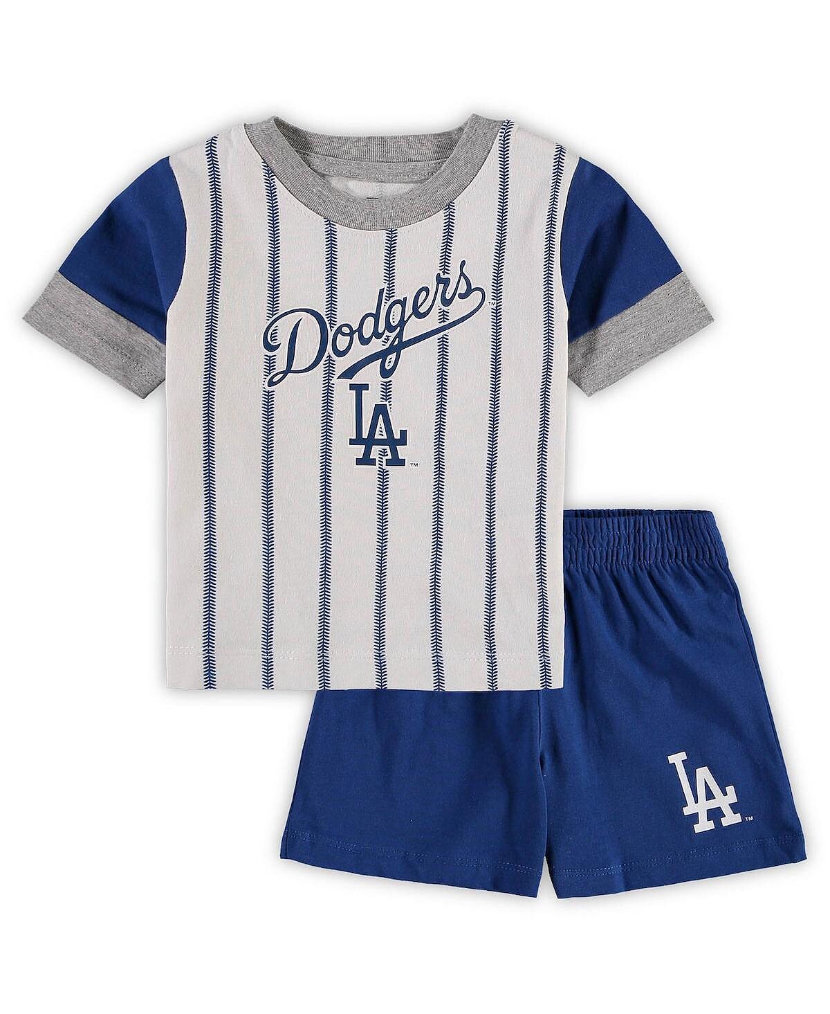 

Белый комплект из футболки и шорт для мальчиков Toddler Boys Royal Los Angeles Dodgers Position Player Outerstuff