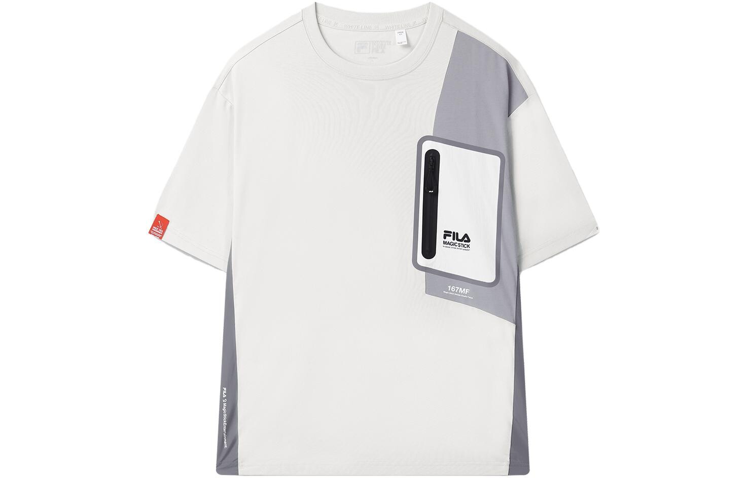 

Футболка мужская элегантная серая Fila, серый