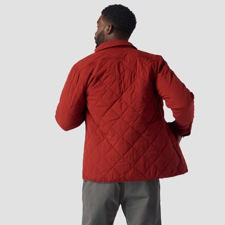 Стеганая утепленная куртка-рубашка мужская Backcountry, цвет Fired Brick пальто в стиле пэчворк женское backcountry цвет fired brick combo