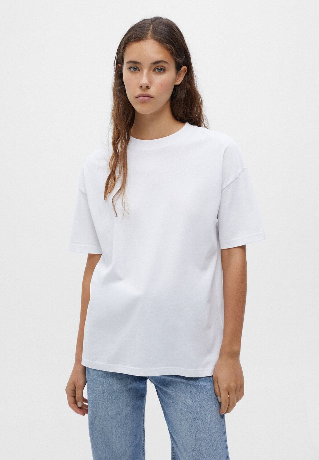 

Базовая футболка PULL&BEAR, белый