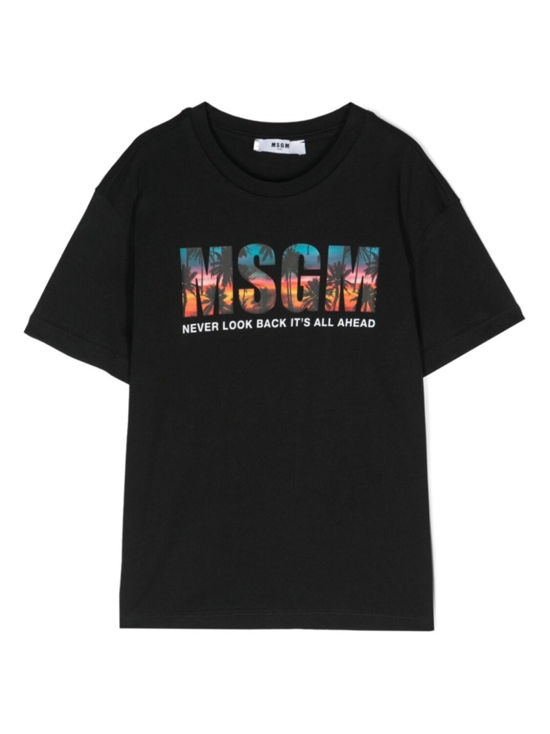 

MSGM Kids футболка с логотипом, черный