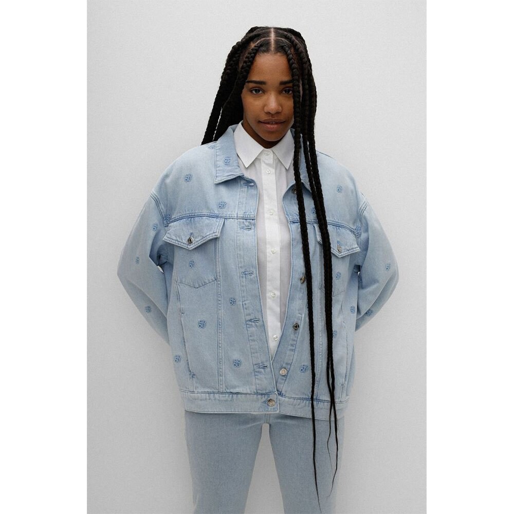 

Куртка HUGO Giannina1 10243073 Denim, синий