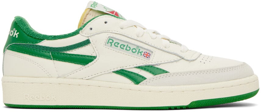 

Бело-зеленые кроссовки Club C Revenge Reebok Classics