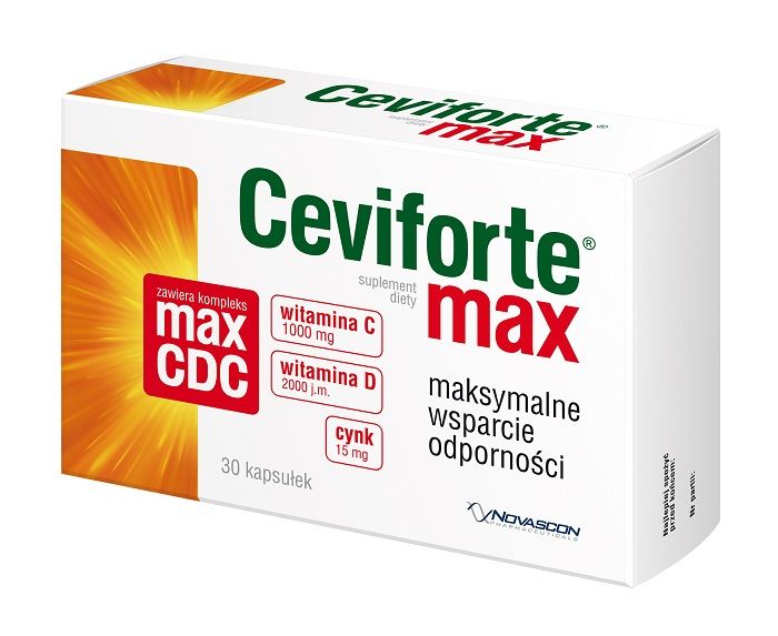 Ceviforte Max витамин С в капсулах, 30 шт. витамин с beauty therapy energy 450 мг в капсулах 30 шт