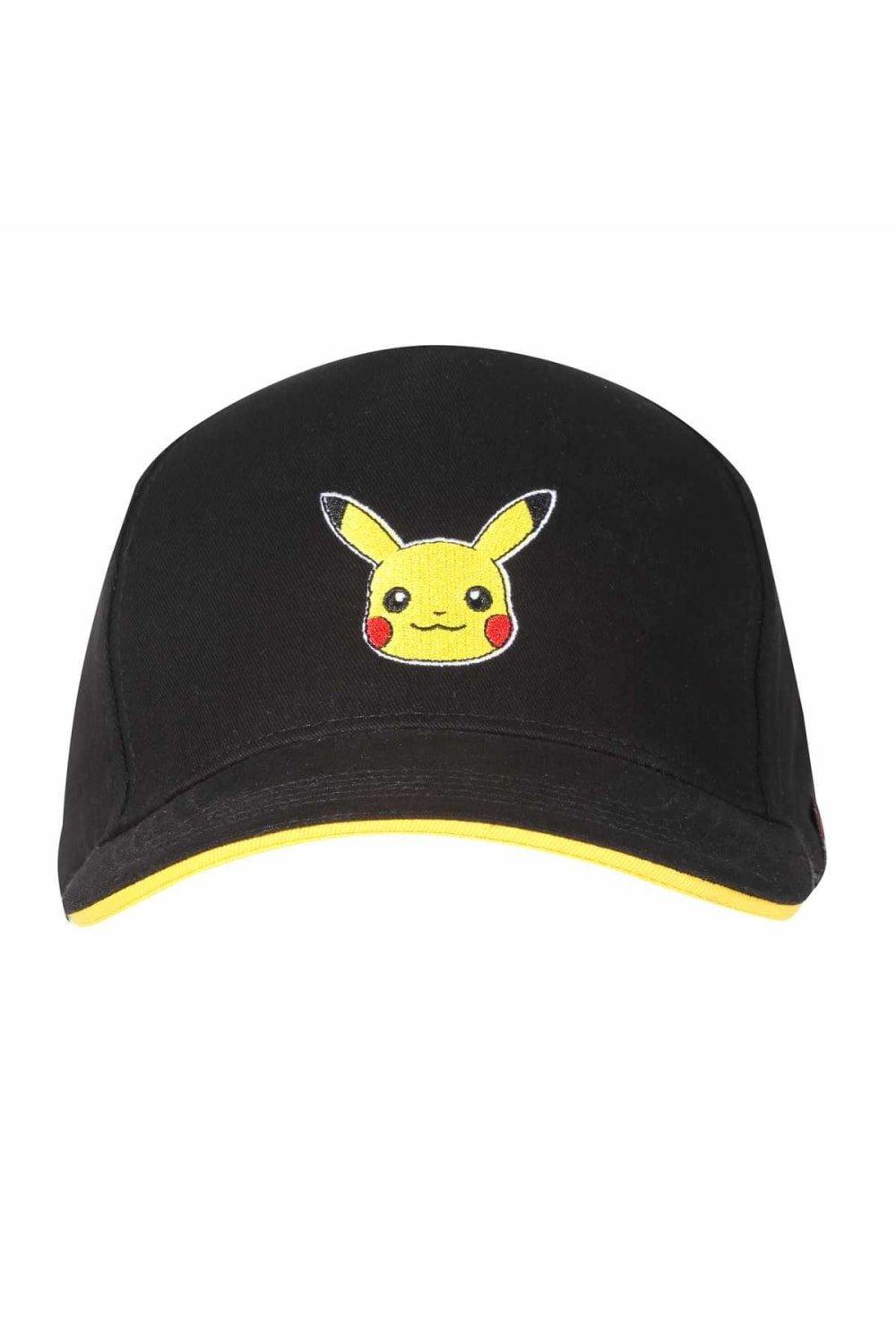 Бейсбольная кепка со значком Пикачу Pokemon, черный