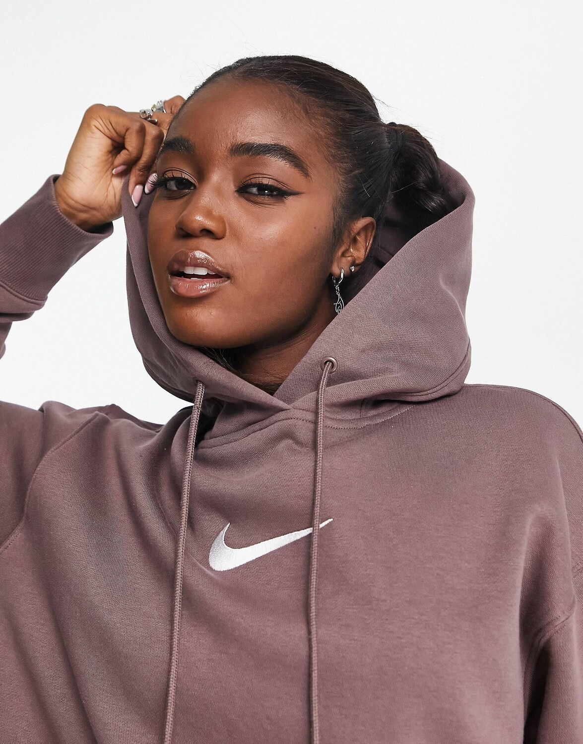 

Худи сливового цвета Nike Midi Swoosh