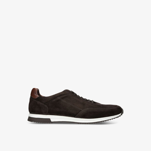 

Низкие кроссовки Bannister из замши со вставками Loake, коричневый