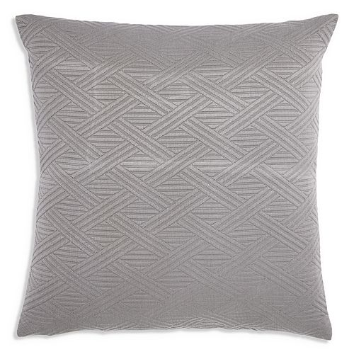 Декоративная подушка из хлопка с геометрическим узором Frette, цвет Gray