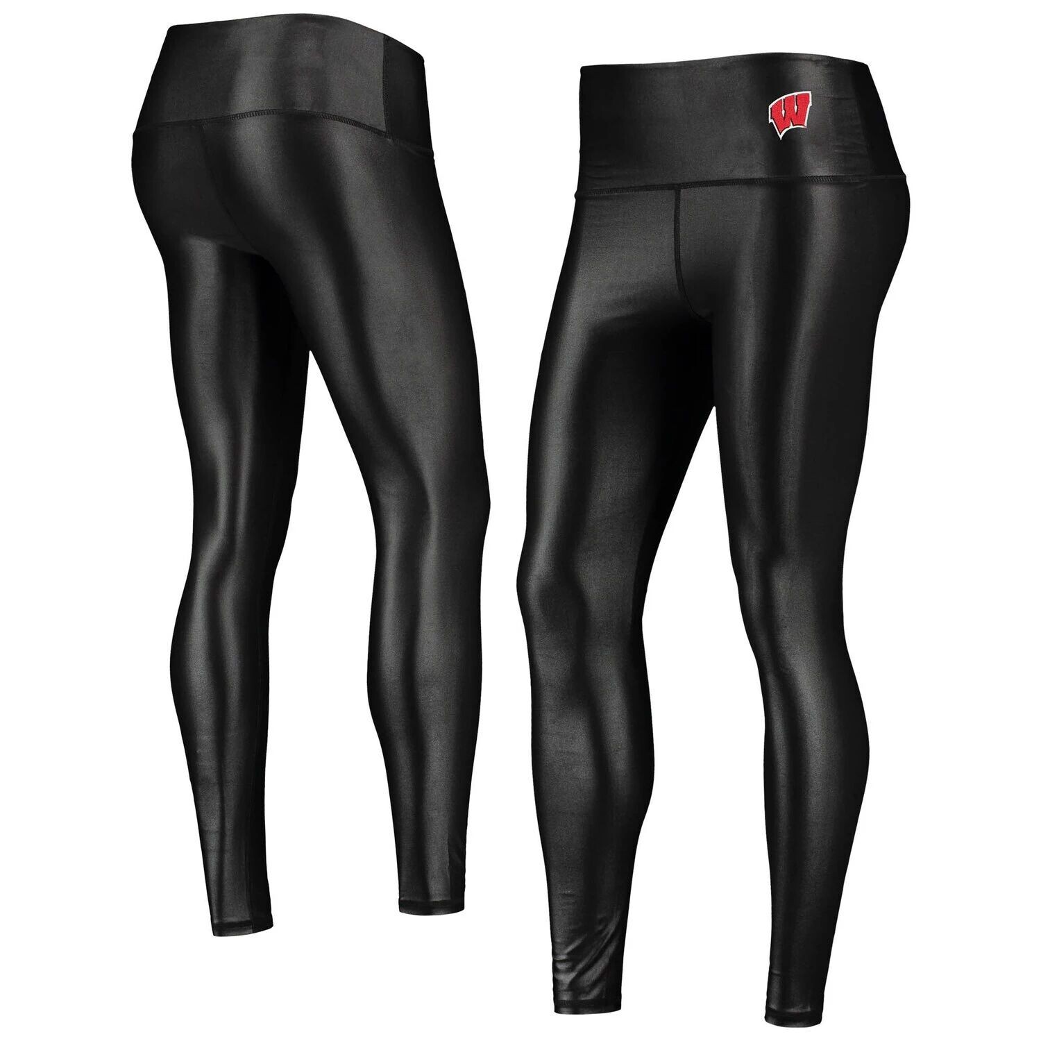 

Женские леггинсы ZooZatz Black Wisconsin Badgers Shine Liquid