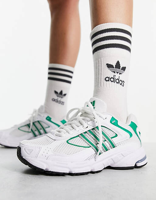 

Бело-зеленые кроссовки adidas Originals Response CL, Зеленый