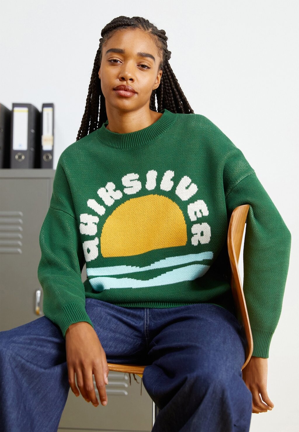 

Свитшот Quiksilver ЭКРАН, цвет greener pastures