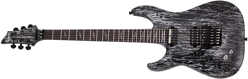 цена Электрогитара Schecter 1466 Left handed C-1 FR S Floyd Rose Electric Guitar, Ebony Board, Silver Mountain
