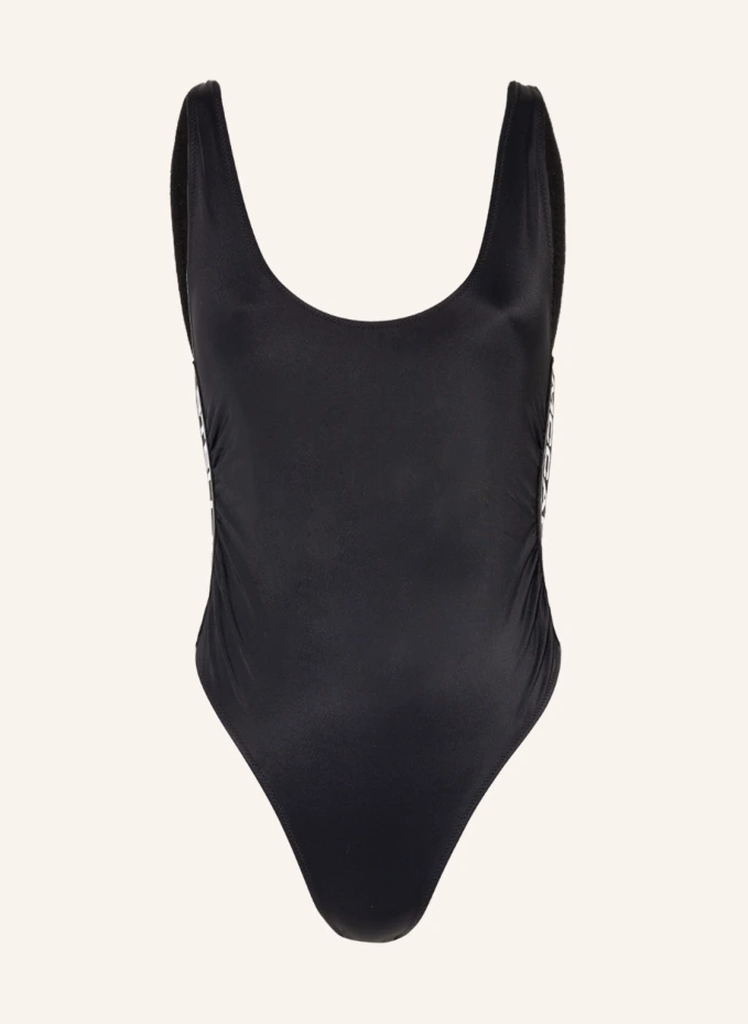

Купальник спортивный логотип Stella Mccartney Swimwear, черный