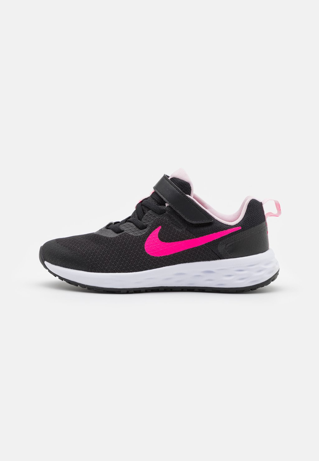 Кроссовки нейтрального цвета NIKE REVOLUTION 6 (PSV) Nike, цвет black/hyper pink/pink foam