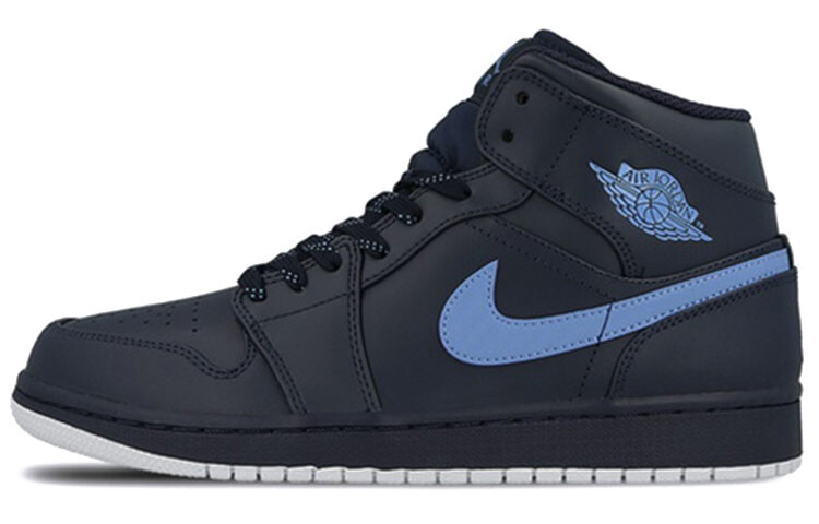

Jordan 1 Retro Mid Obsidian University синие