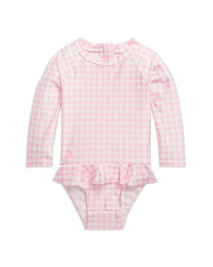 

Рашгард в мелкую клетку с оборками для девочек - для малышей Ralph Lauren