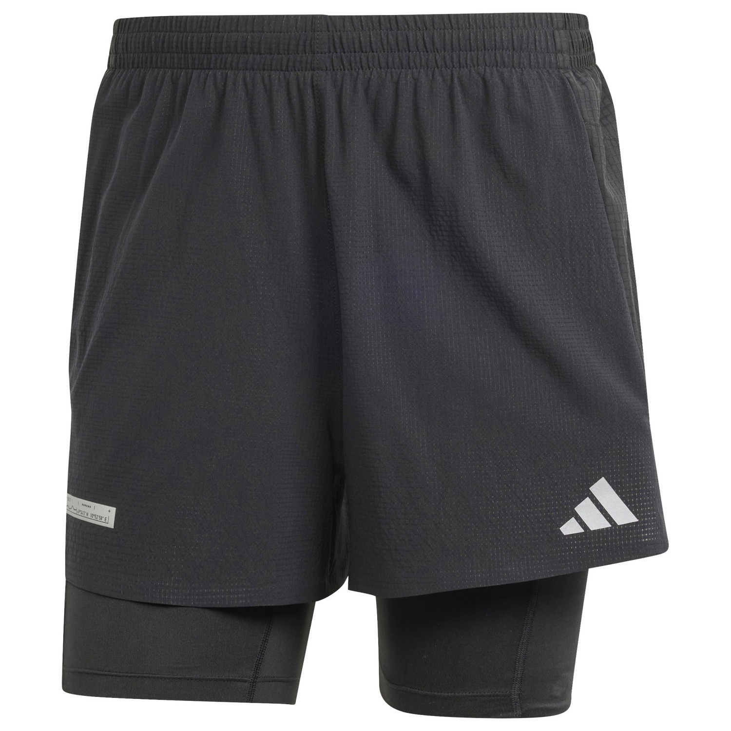 Шорты для бега Adidas ULT 2in1 Shorts, цвет Black/Black