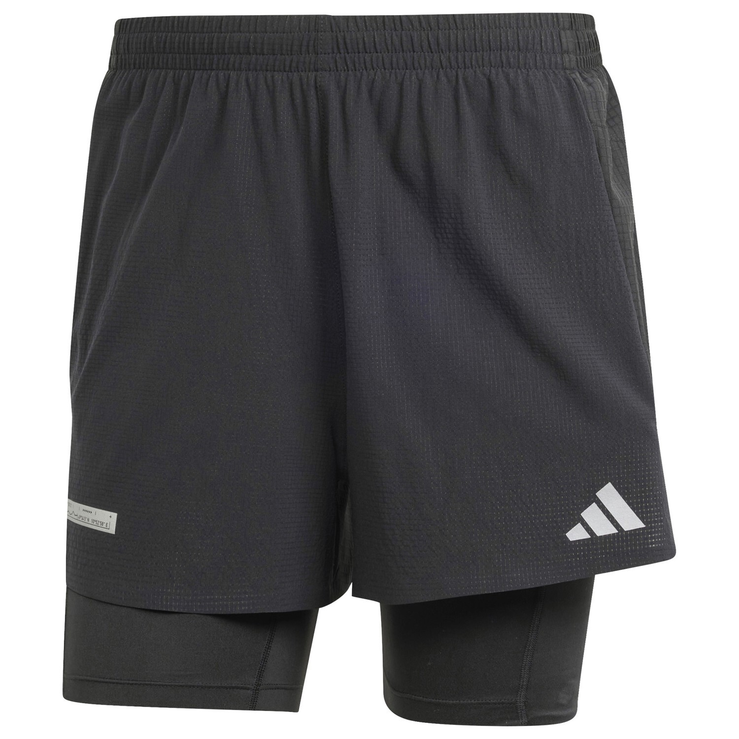 

Шорты для бега Adidas ULT 2in1 Shorts, цвет Black/Black