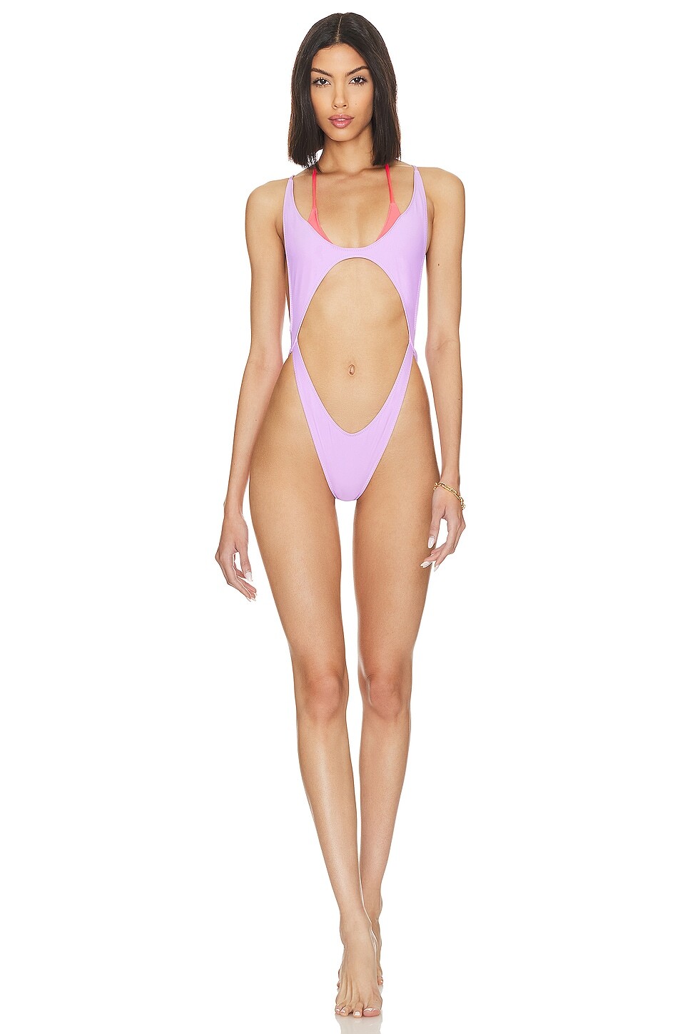 

Купальник Camila Coelho Elina, цвет Lavender & Hot Coral