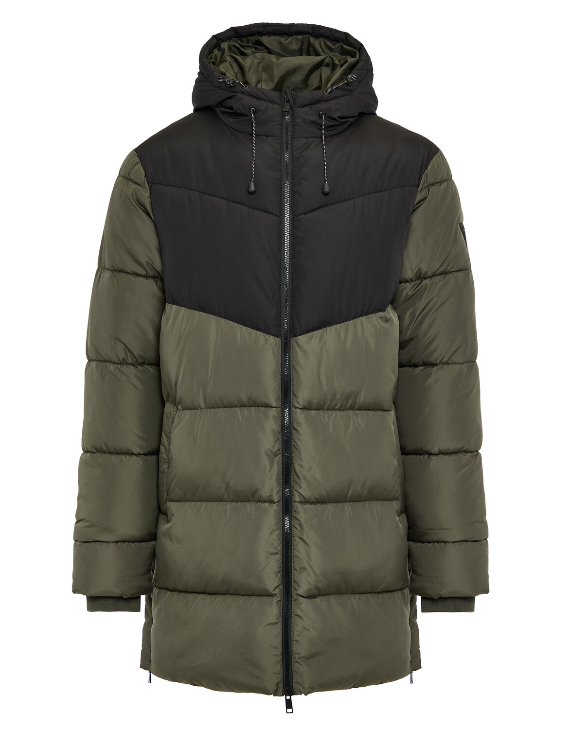 

Пуховик Threadbare THB Ladies Long Line Jacket Luxe, хаки