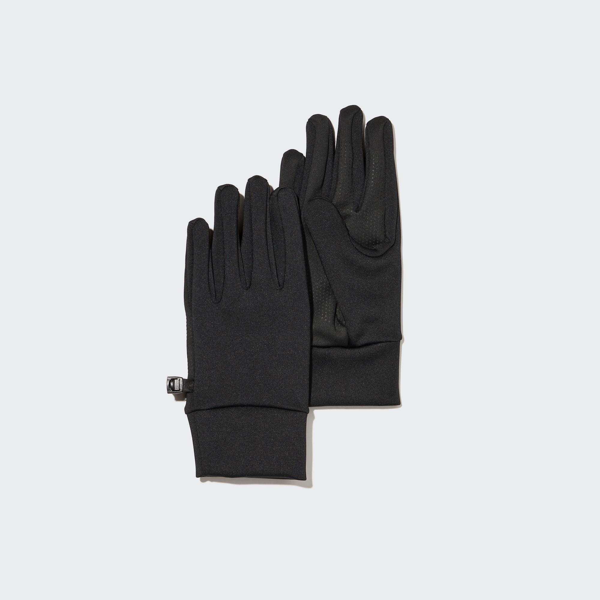 Эластичные перчатки HEATTECH на подкладке Uniqlo, черный перчатки uniqlo heattech knitted thermal черный
