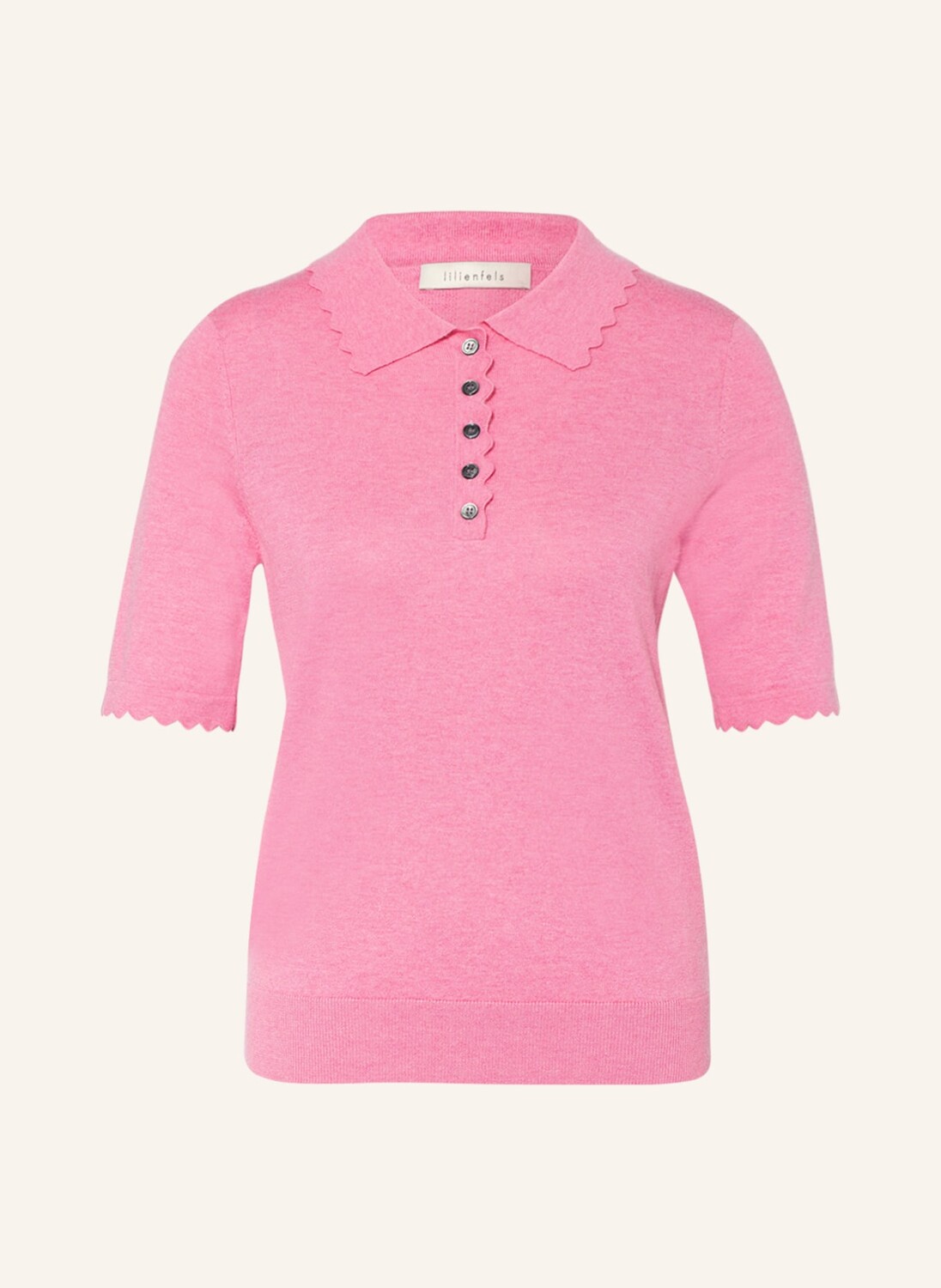 

Рубашка поло lilienfels Strick mit Cashmere, розовый