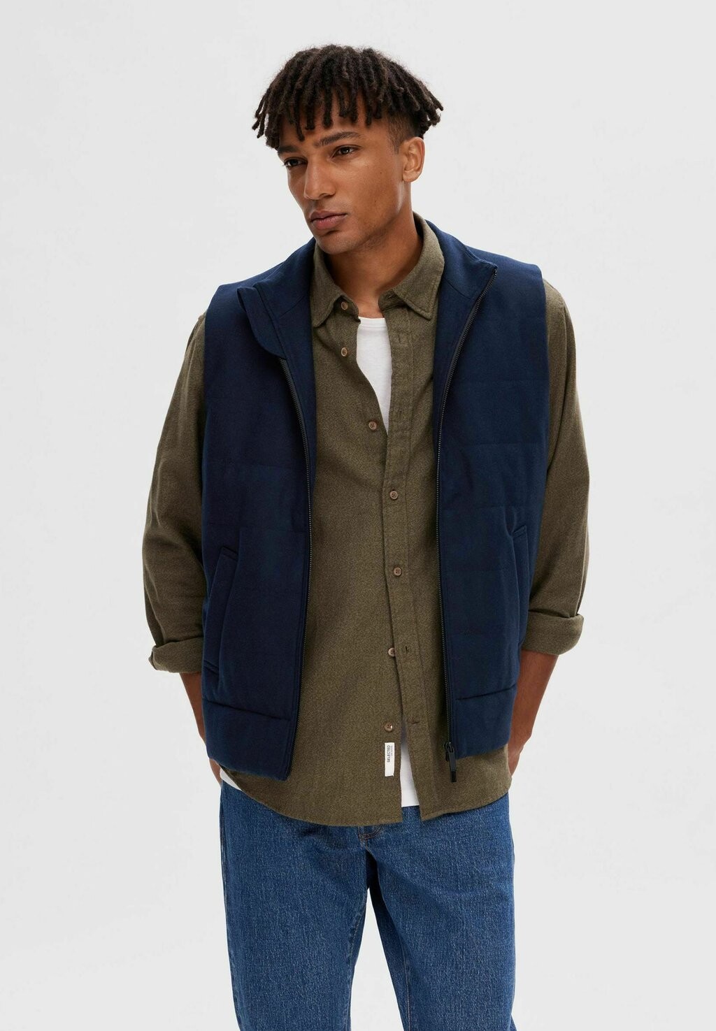 

Жилет Selected Homme, цвет sky captain