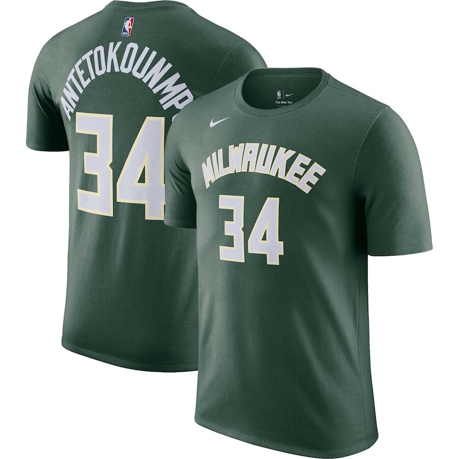 

Футболка с коротким рукавом Nike Milwaukee Bucks, зеленый