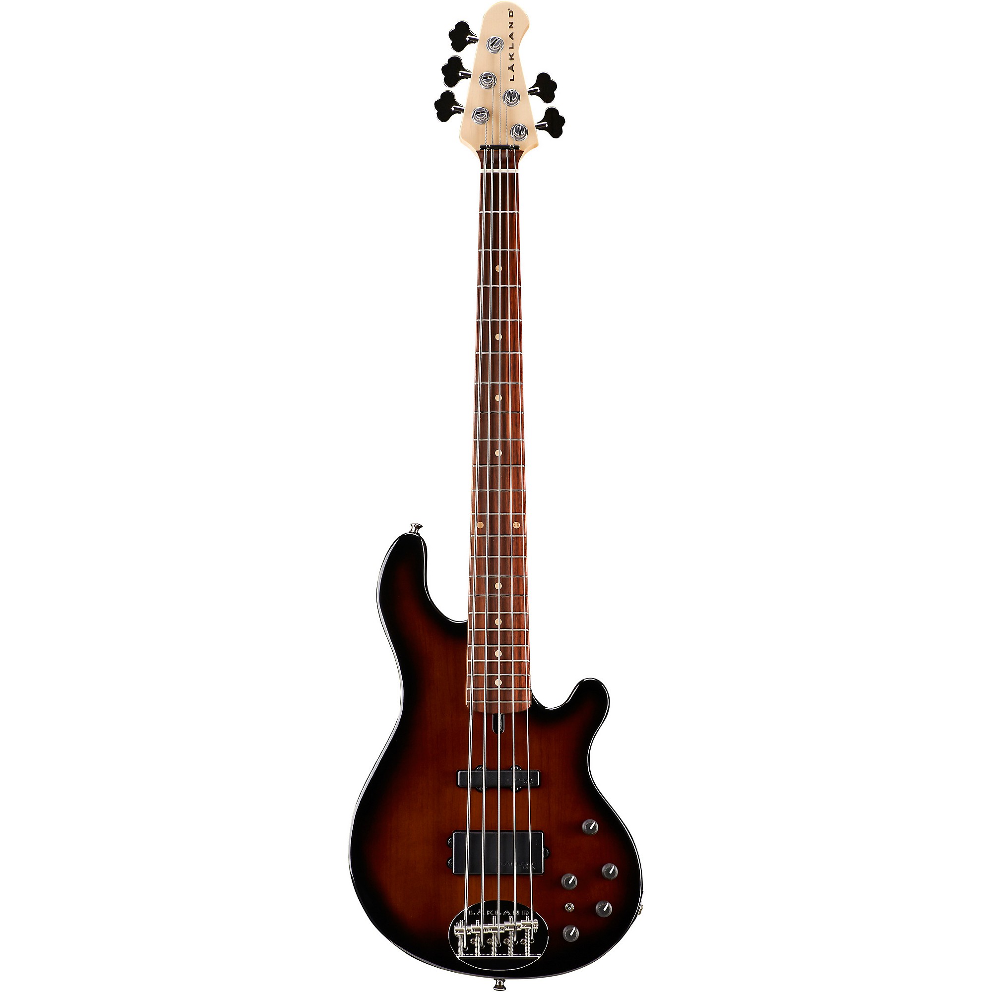 5-струнная электрическая бас-гитара Lakland Classic 55-14 с накладкой из палисандра Tobacco Sunburst цена и фото