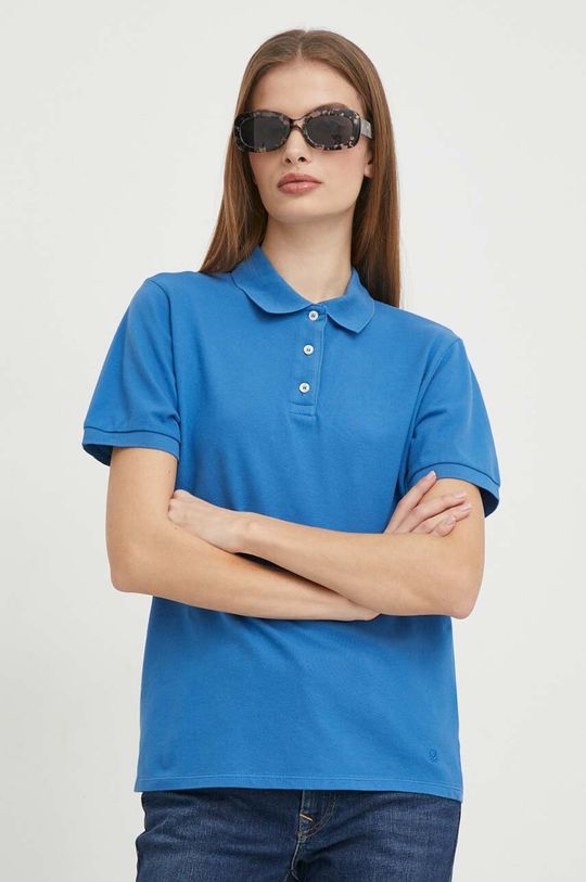 Рубашка поло United Colors of Benetton, синий