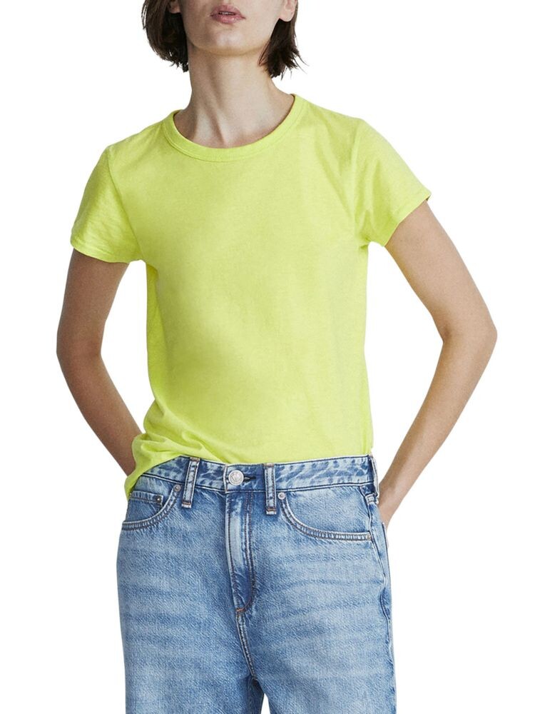 

Хлопковая футболка Slub Rag & Bone, цвет Fresh Lime