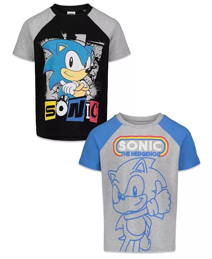 

Набор из 2 футболок Sonic the Hedgehog для мальчиков Sega, мультиколор
