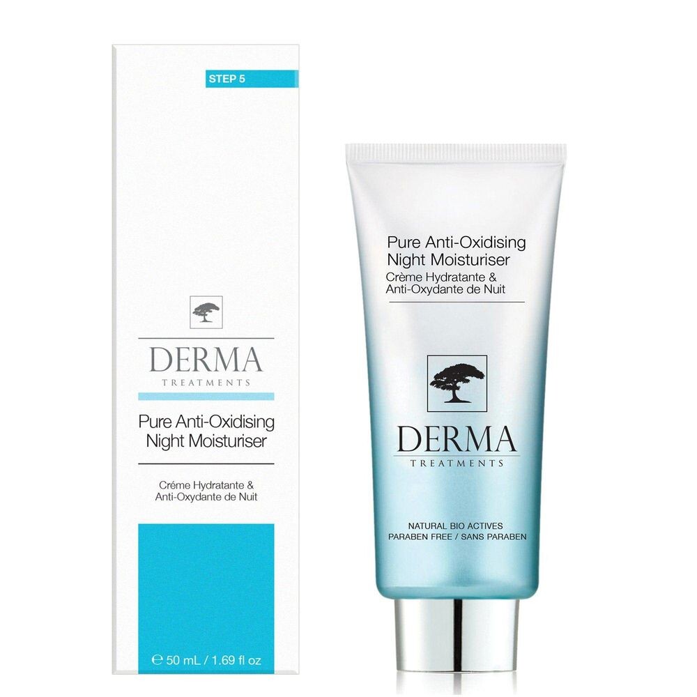 

Увлажняющий крем для ухода за лицом Hidratante de noche purificante antioxidante Derma treatments, 50 мл