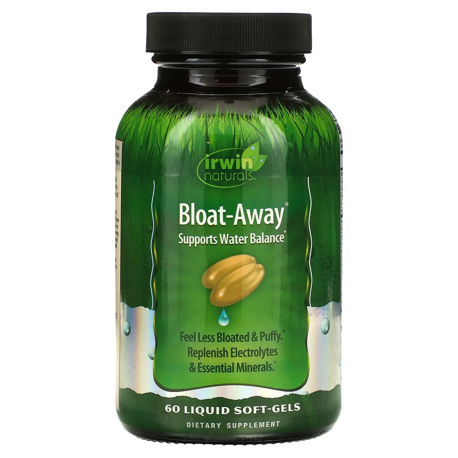 

Bloat-Away, диуретик 60 жидких гелевых капсул, Irwin Naturals
