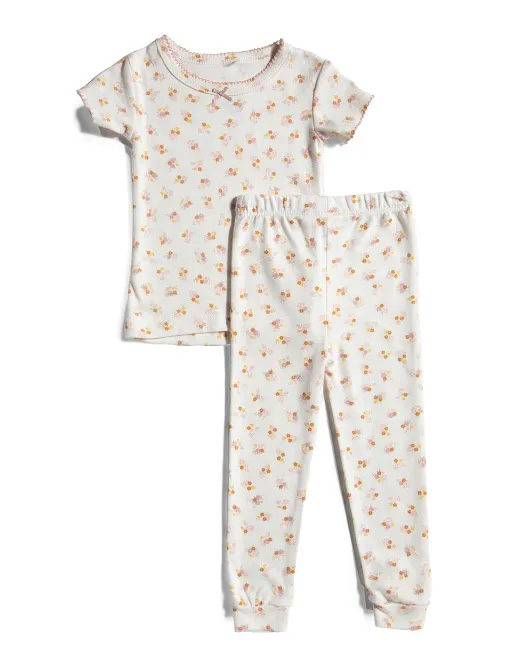 

Комплект для сна из 2 предметов для маленьких девочек Chickpea Organic, цвет Multi