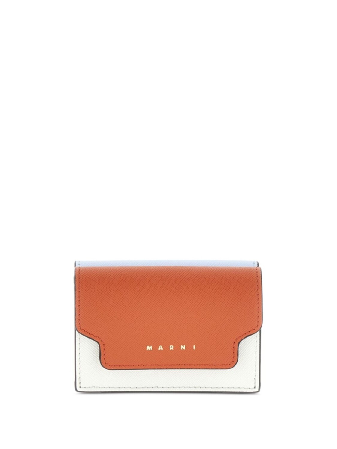 

Кошелек из сафьяновой кожи в три сложения Marni, белый