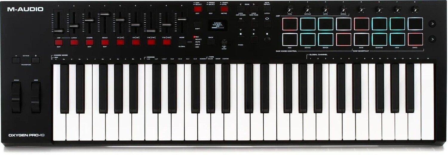 

Контроллер клавиатуры M-Audio Oxygen Pro 49 с 49 клавишами