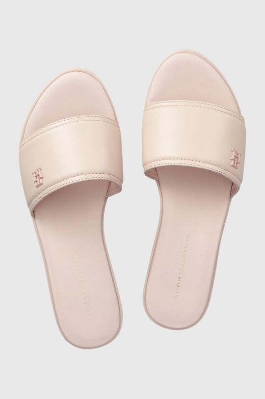 

Кожаные шлепанцы POP COLOR MULE SANDAL Tommy Hilfiger, розовый