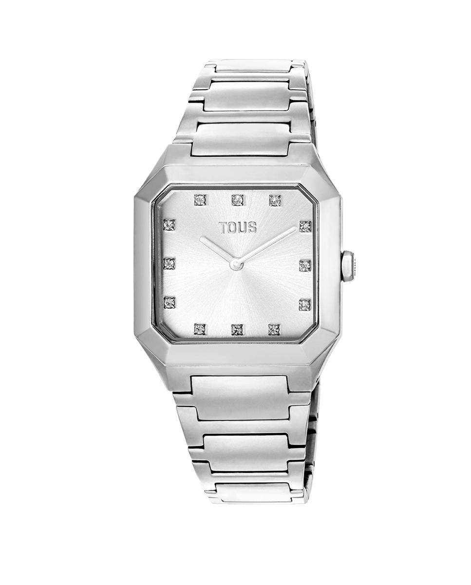 Аналоговые женские часы Karat Squared со стальным браслетом Tous, серебро