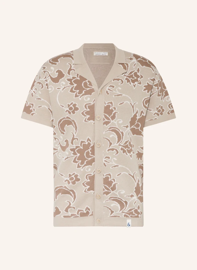 

Курортная рубашка классического кроя из трикотажа Colours & Sons, коричневый